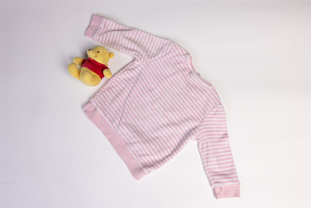 Me to You Pink Striped Pyjama Top