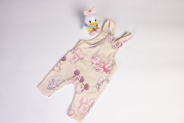 Minnie, Daisy, and Mickey Mouse dungaree