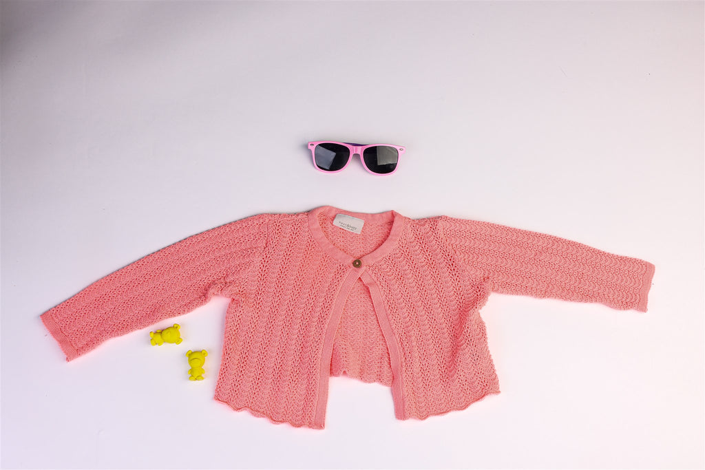Pink knitted jacket