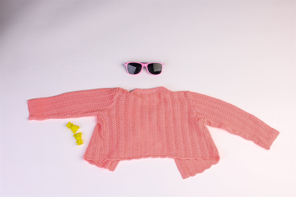 Pink knitted jacket