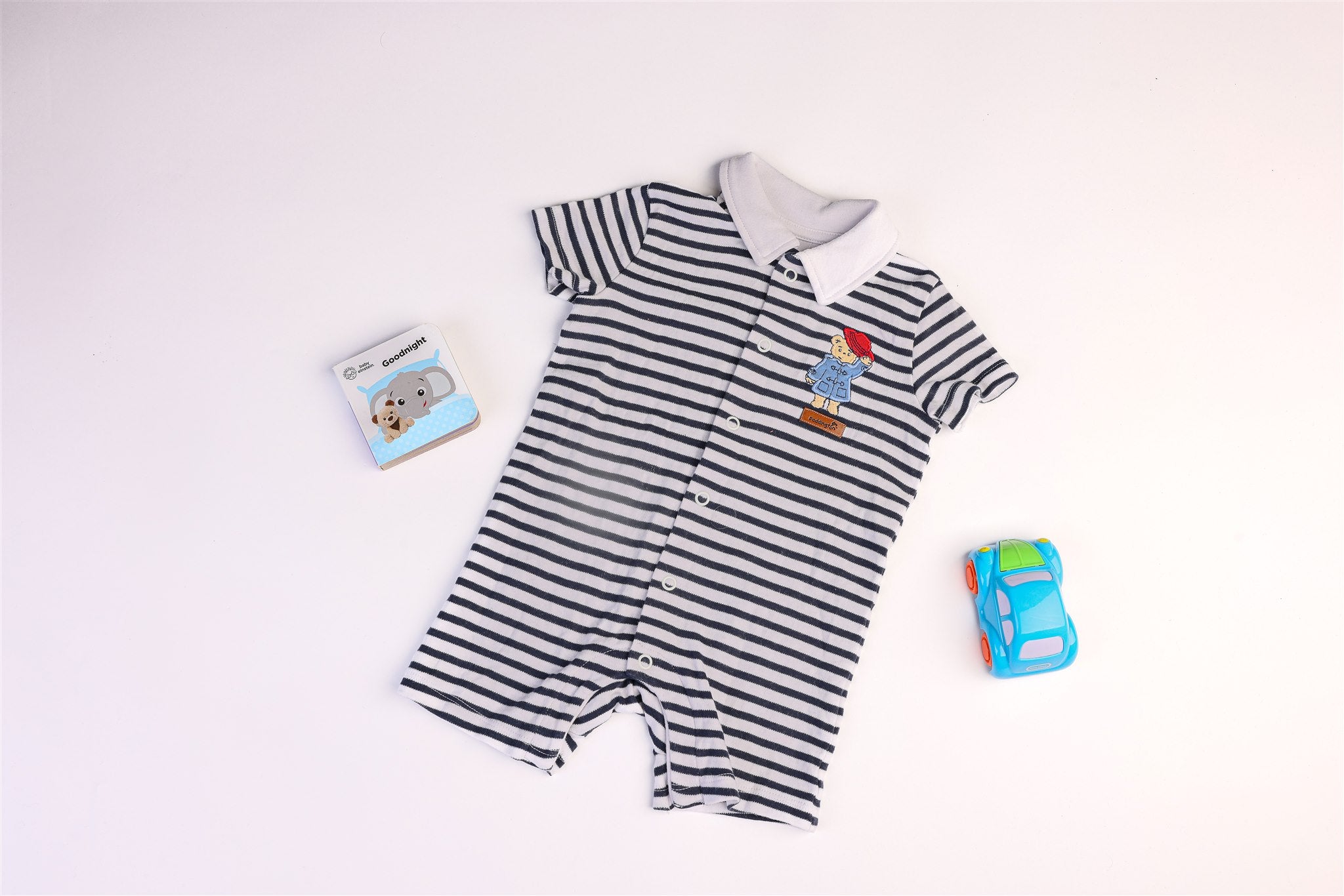 Striped Paddington Bear rompers