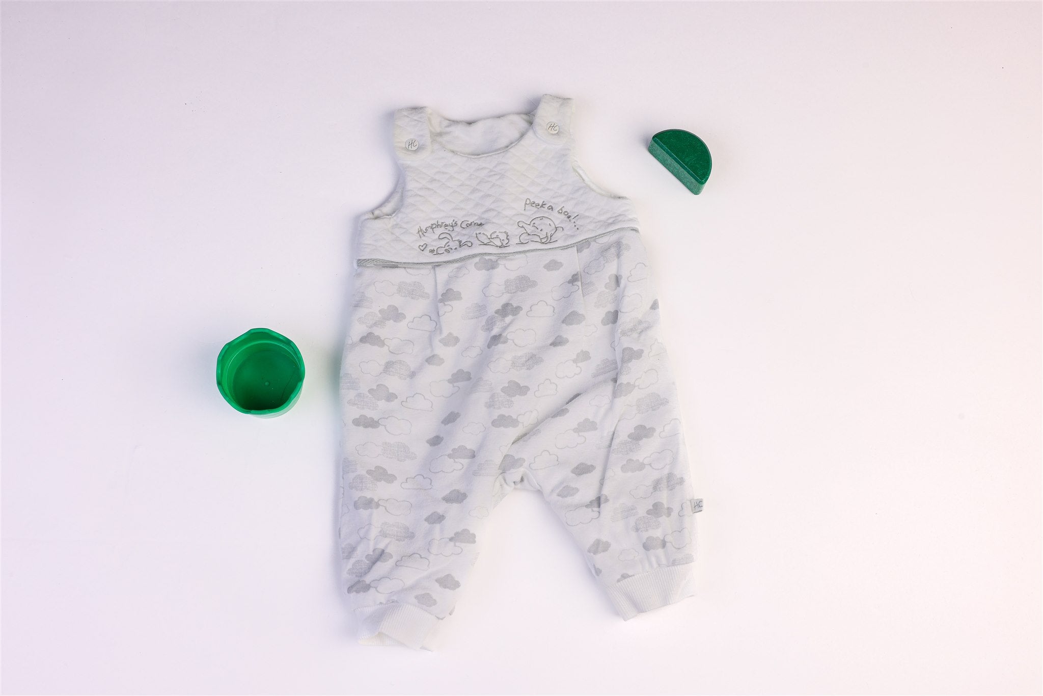 Animal and cloud dungarees