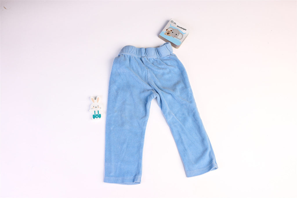 Thick blue pyjama trousers