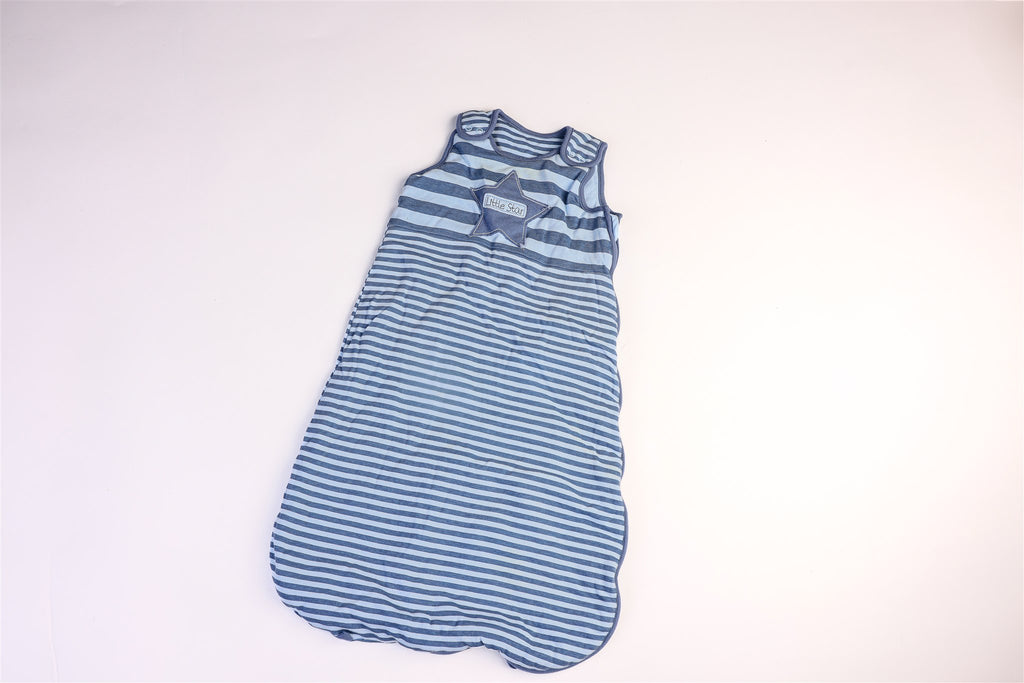 Little Star blue striped sleeping bag