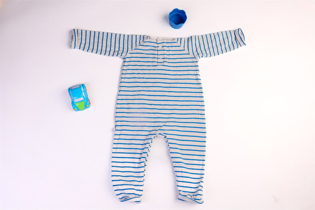 "Parfait" striped sleepsuit