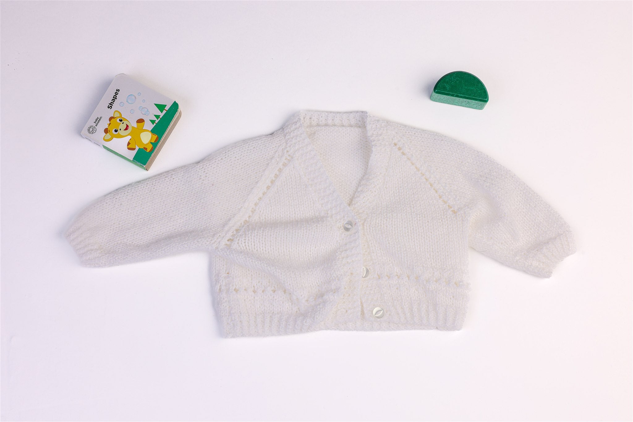 Handmade white cardigan