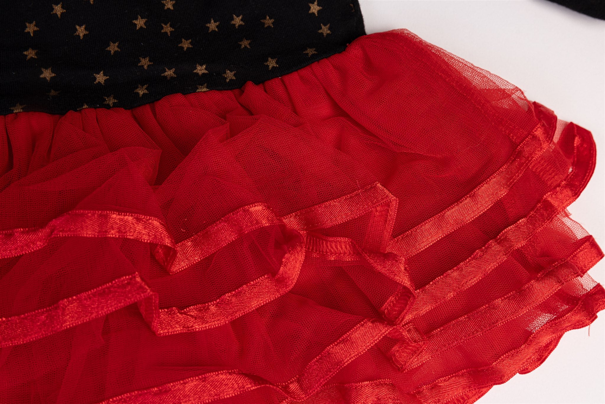 Minnie Mouse red and black ruffled dress