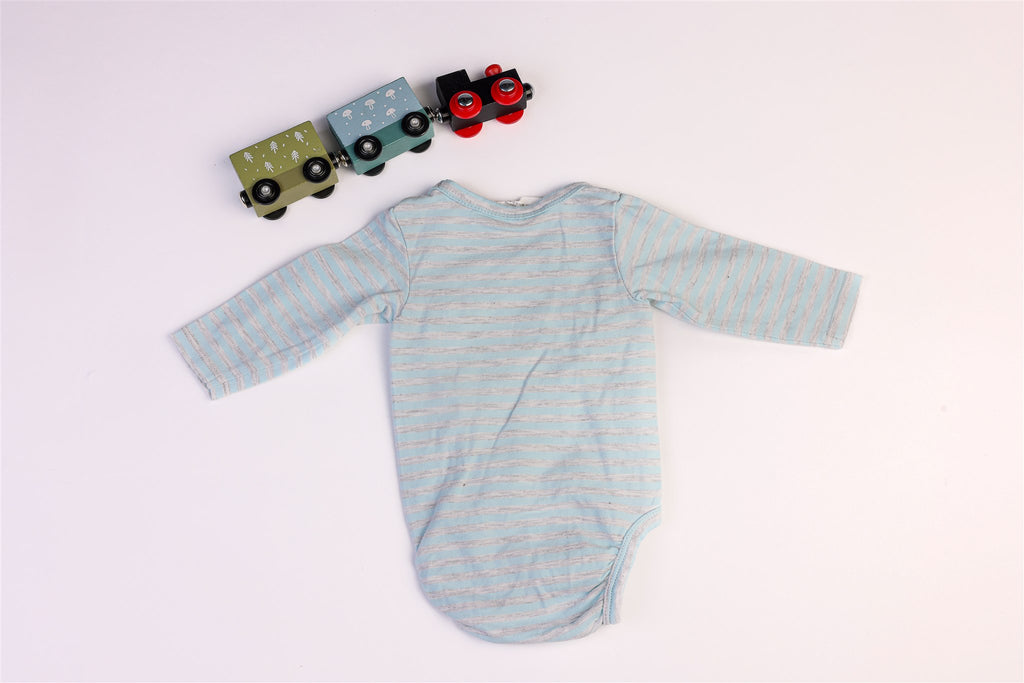 Blue and grey mouse-themed bodysuit