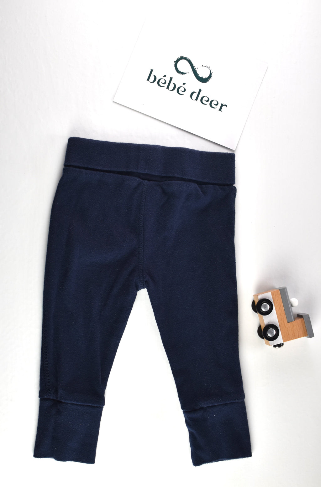 Navy blue trousers “Life is good when you smile”